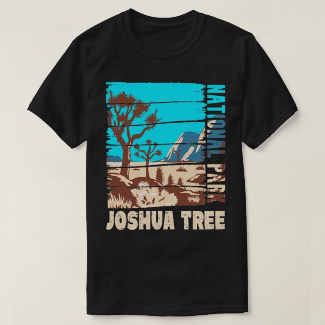 Joshua Träd nationalpark Kalifornien T Shirt (Design framsida)