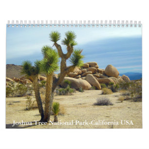 Joshua Träd Nationalpark - Kalifornien, USA Kalender
