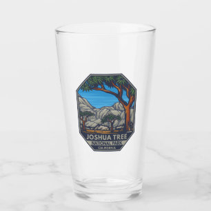Joshua Träd nationalpark Retro Emblem Glaskopp