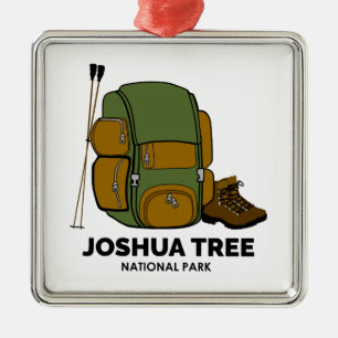 Joshua Träd nationalpark ryggsäck Julgransprydnad Metall