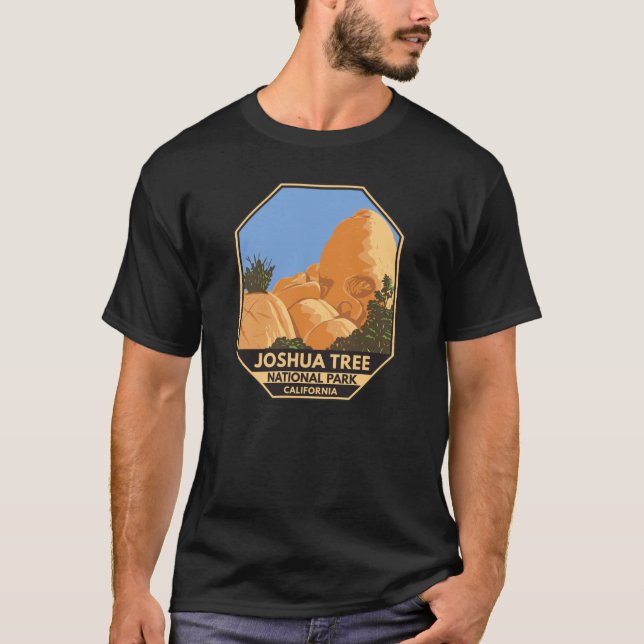 Joshua Träd nationalpark Skull Sten Kalifornien T Shirt (Framsida)