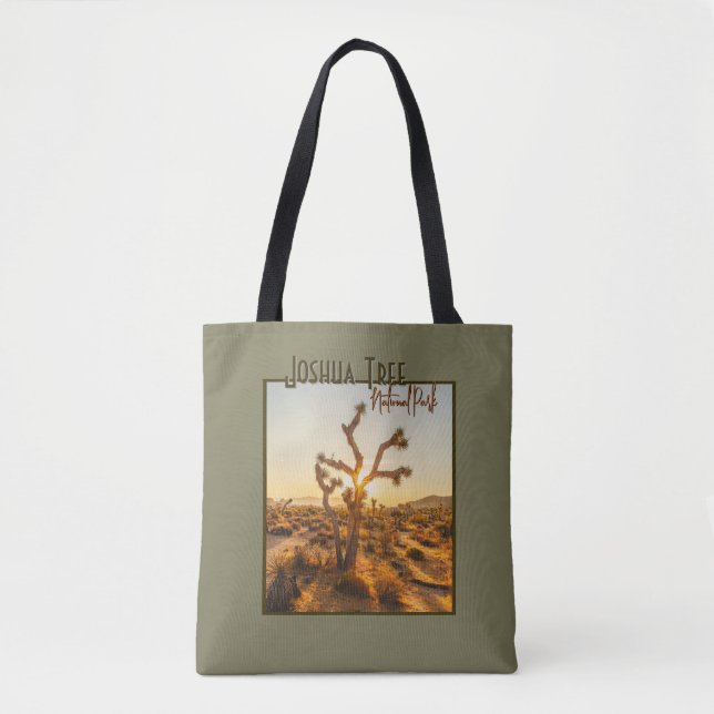Joshua Träd nationalpark Souvenir Gift Tote Tygkasse (Framsida)