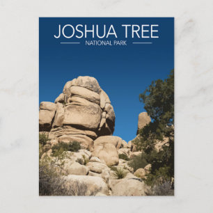 Joshua Träd nationalpark Stylized Travel Vykort
