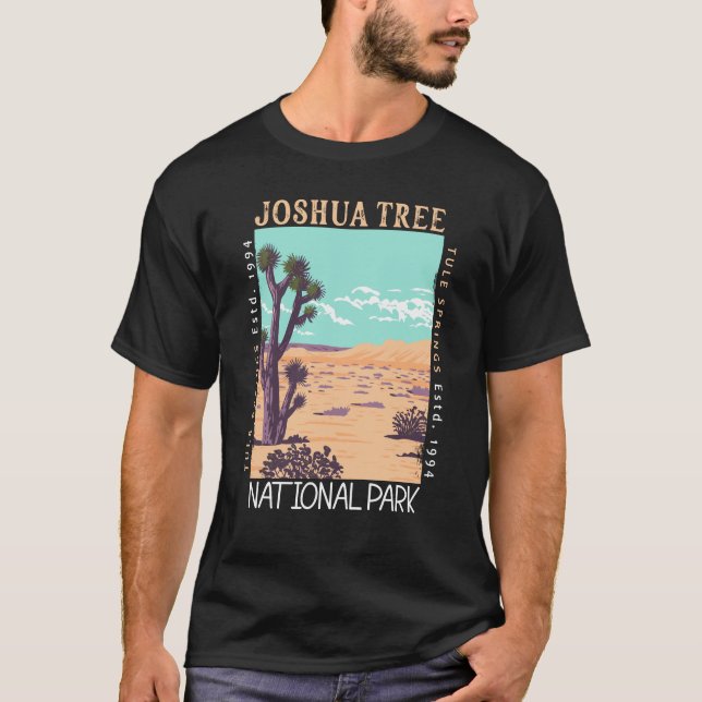 Joshua Träd nationalpark Tule Vår Distress T Shirt (Framsida)
