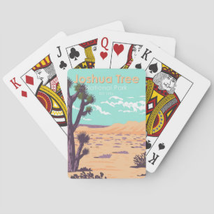 Joshua Träd nationalpark Tule Vår Vintage Casinokort