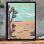 Joshua Träd nationalpark Tule Vår Vintage Poster<br><div class="desc">Koppla vektorgrafik från Träd. Parken heter för regionens vriden,  borst Joshua träd,  parken sträcker sig över den kaktus-prickade Colorado Desert och Mojave Desert.</div>