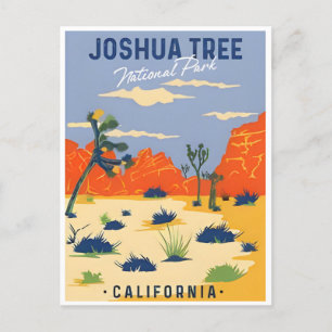 Joshua Träd nationalpark Tule Vår Vintage Vykort