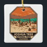 Joshua Träd nationalpark Turkiet Flats Sand Dunes Julgransprydnad Keramik<br><div class="desc">Koppla vektorgrafik från Träd. Parken heter för regionens vriden,  borst Joshua träd,  parken sträcker sig över den kaktus-prickade Colorado Desert och Mojave Desert.</div>