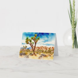 Joshua Träd nationalpark Watercolor Stationery Kort
