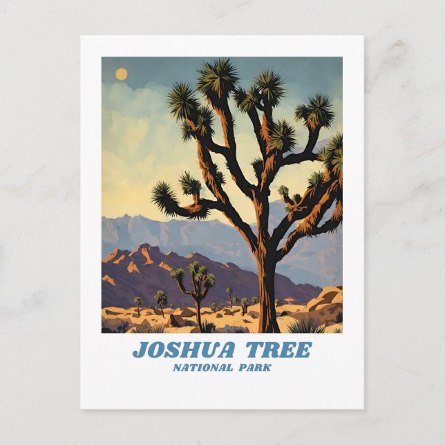 Joshua Träd nationalparkens bildskärmsklass Vykort (Framsida)