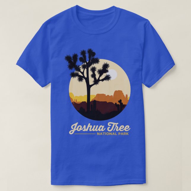 Joshua Träd Retro California Joshua Träd National T Shirt (Design framsida)