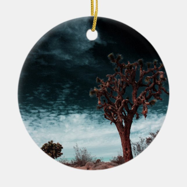 Joshua Träd Speciell Julgransprydnad Keramik (Framsidan)