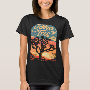 Joshua Träd Sunset Retro Classic nationalpark 80-t T Shirt