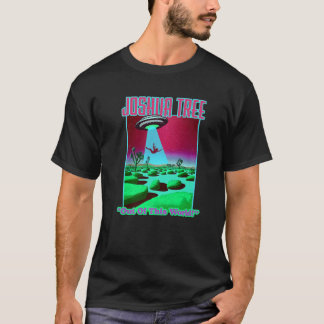 Joshua Träd ut ur denna värld Lustigt Alien Abduct T Shirt
