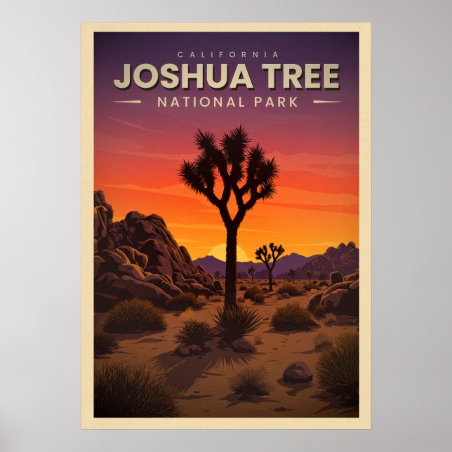 Joshua träd V01 Poster (Framsidan)