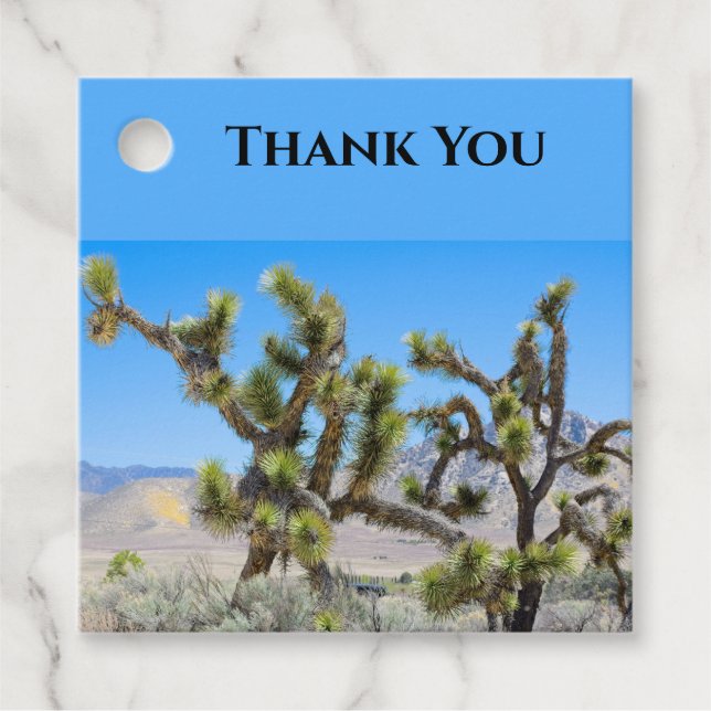 Joshua Tree i Kalifornien Gåvor Etiketter (Framsida)