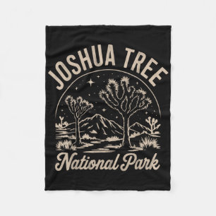 Joshua Tree Kalifornien Natur Vandring Berg Kvinna Fleecefilt