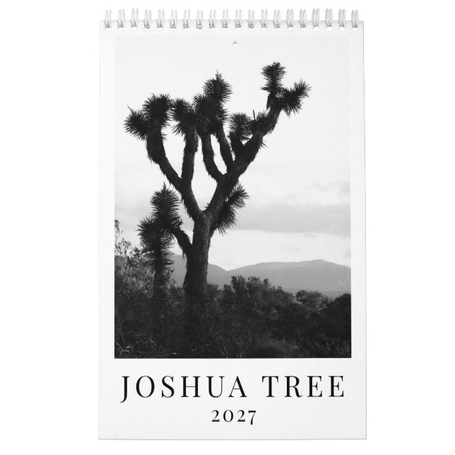 Joshua Tree National Park 2027 Vertikal Vägg Kalender (Omslag)