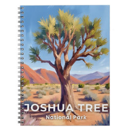 Joshua Tree National Park California Travel Art Anteckningsbok