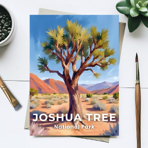 Joshua Tree National Park Kalifornien Resa Konst Vykort