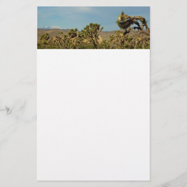 Joshua Tree National Park Ökenlandskap Brevpapper (Framsida)
