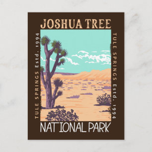 Joshua Tree National Park Tule Springs Distressed Vykort