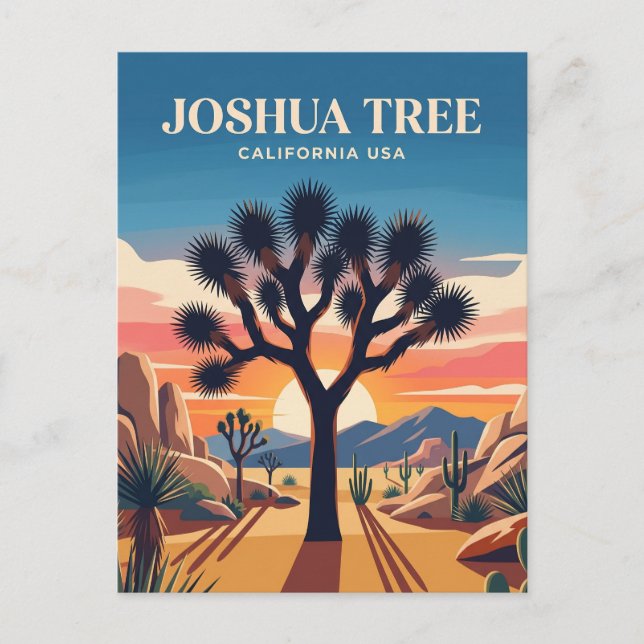 Joshua Tree National Park USA Vykort (Framsida)