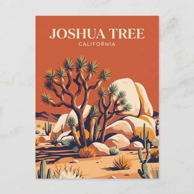 Joshua Tree National Park USA Vykort (Framsida)
