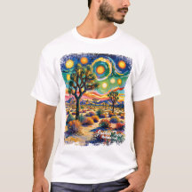 Joshua Tree National Park Van Gogh Färgrik Öken