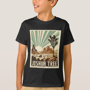 Joshua Tree National Park Vintage Vandring Camping T Shirt