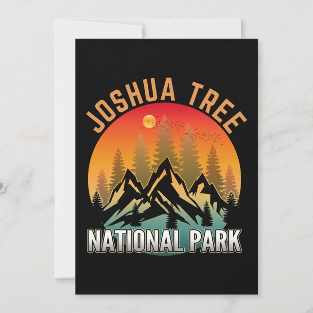 Joshua Tree nationalpark Inbjudningar (Framsida)