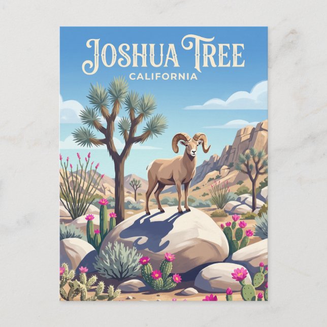 Joshua Tree nationalpark USA Vykort (Framsida)