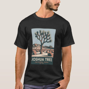Joshua Tree Nationalpark Vintage Camping Vandring T Shirt