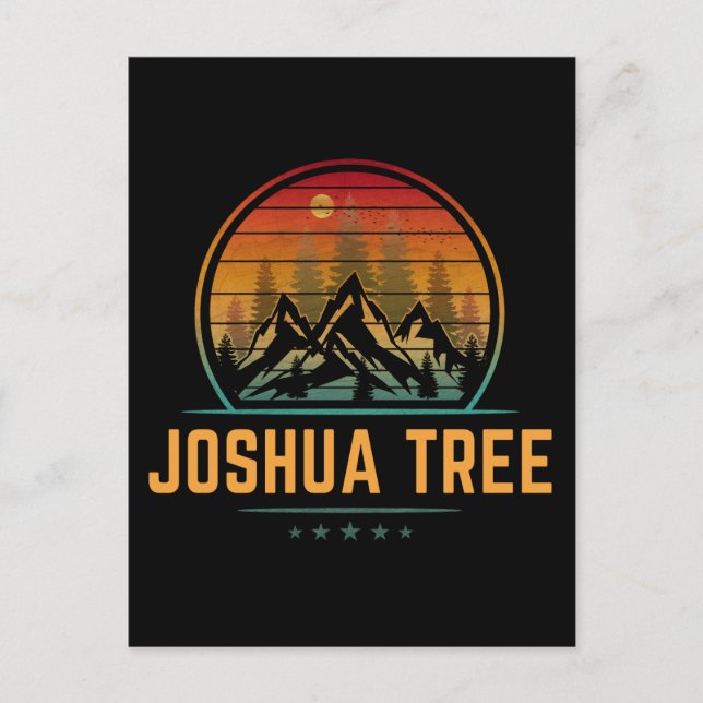 Joshua Tree nationalpark Vykort (Framsida)