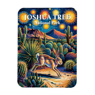 Joshua Tree Ökenvilda Kanin Färgrik Magnet