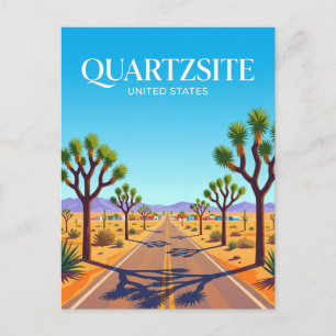 Joshua Tree Parkway nära Quartzsite Arizona Vykort