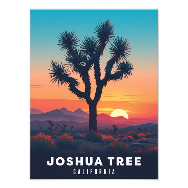 Joshua Tree - Vintage Poster - Illustration (Framsidan)