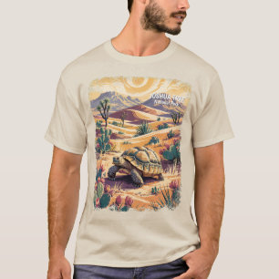 Joshua Tree Wildlife Sköldpadda Vintage Landskap T Shirt