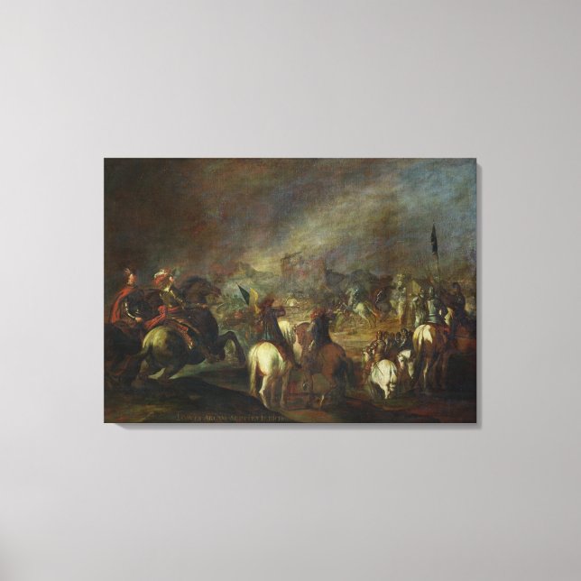 Joshua vid Jerikos väggar Canvastryck (Framsida)