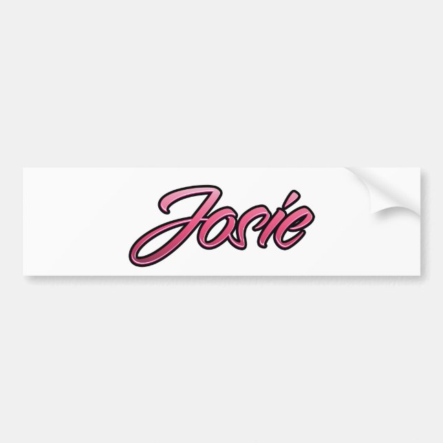 Josie faded rosa Aufkleber Sticker Bildekal (Framsidan)