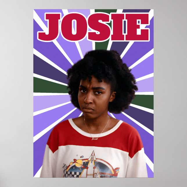 Josie från Grund 2023 | Ayo Edebiri | Retro Poster (Framsidan)