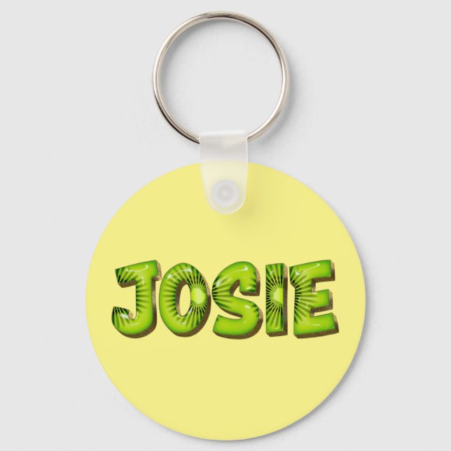 Josie Name Kiwi Design Schlüsselanhänger Nyckelring (Framsida)