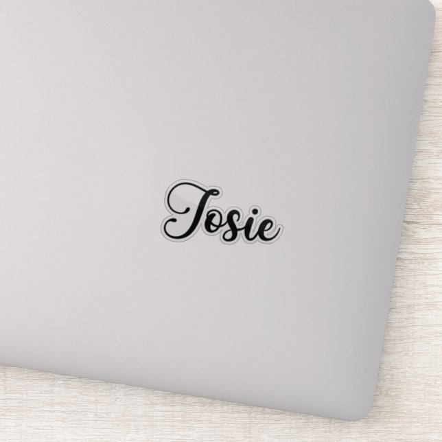 Josie Namn - Handskriftlig calligrafi Klistermärken (Detalj)