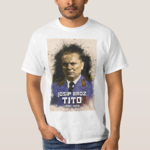 Josip Broz Tito 1892-1980 SFRJ Färg porträtt T Shirt