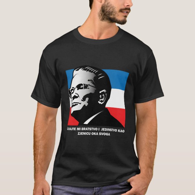 Josip Broz Tito Bratstvo I Jedinstvo Brothernature T Shirt (Framsida)