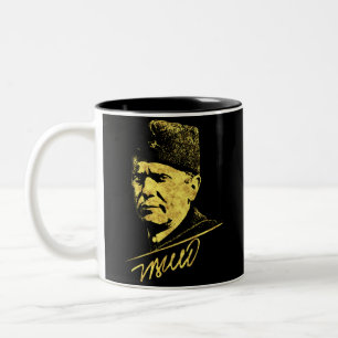Josip Broz Tito Jugoslaviens president SFRJ Två-Tonad Mugg