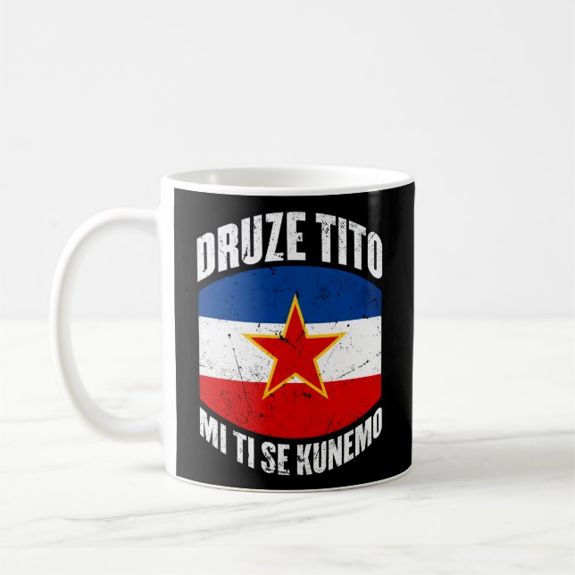 Josip Broz Tito Marsal Sfry Jugoslavien Kaffemugg (Vänster)