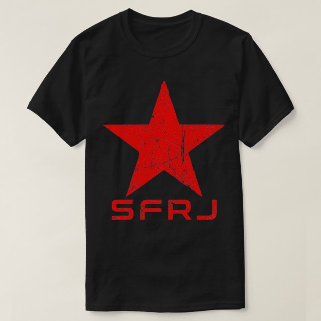 Josip Broz Tito SFRJ JugoslaviJugoslavien Gift Pu T Shirt (Design framsida)