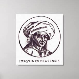 Josquin des Pres Canvastryck
