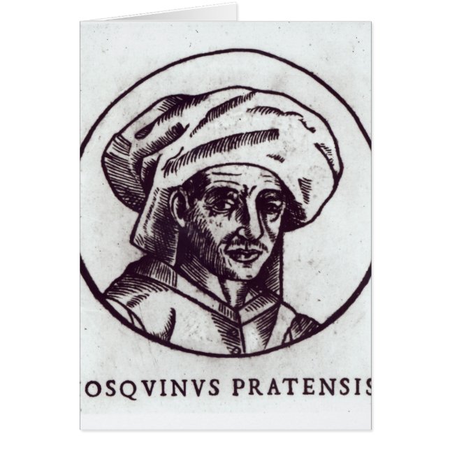 Josquin des Pres Hälsningskort (Framsidan)
